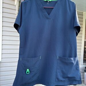Navy Carhartt Scrub Top Size Medium